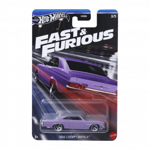 Тематична Машинка Hot Wheels 1966 Chevy Impala Fast & Furious 1:64 HNR88/HRW53 Purple