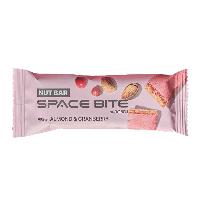 Протеїновий Батончик Space Bite Миндаль Клюква Без Сахара 40g - Retromagaz