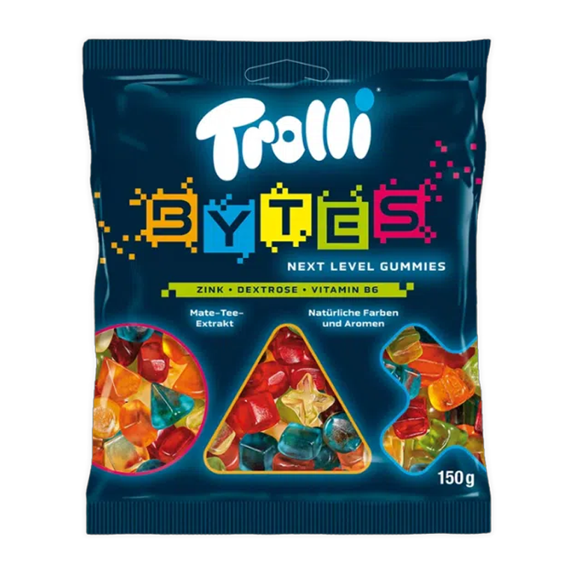 Конфеты Жевательные Trolli Bytes 150g - Retromagaz