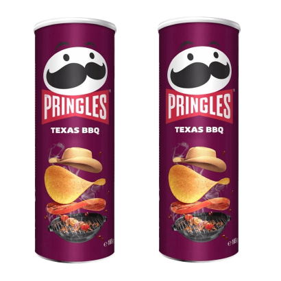 Набір Чипси 1шт 2шт Pringles Texas BBQ 165g 5053990161966 - Retromagaz