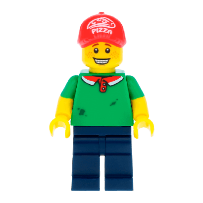 Фигурка Lego Pizza Delivery Guy Collectible Minifigures Series 12 col189 Б/У - Retromagaz