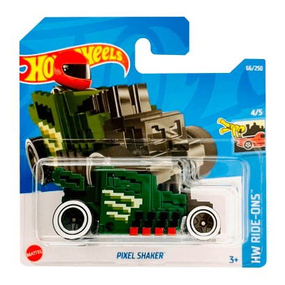 Машинка Базова Hot Wheels Pixel Shaker Treasure Hunts Ride-Ons HCY01 Green Новий - Retromagaz