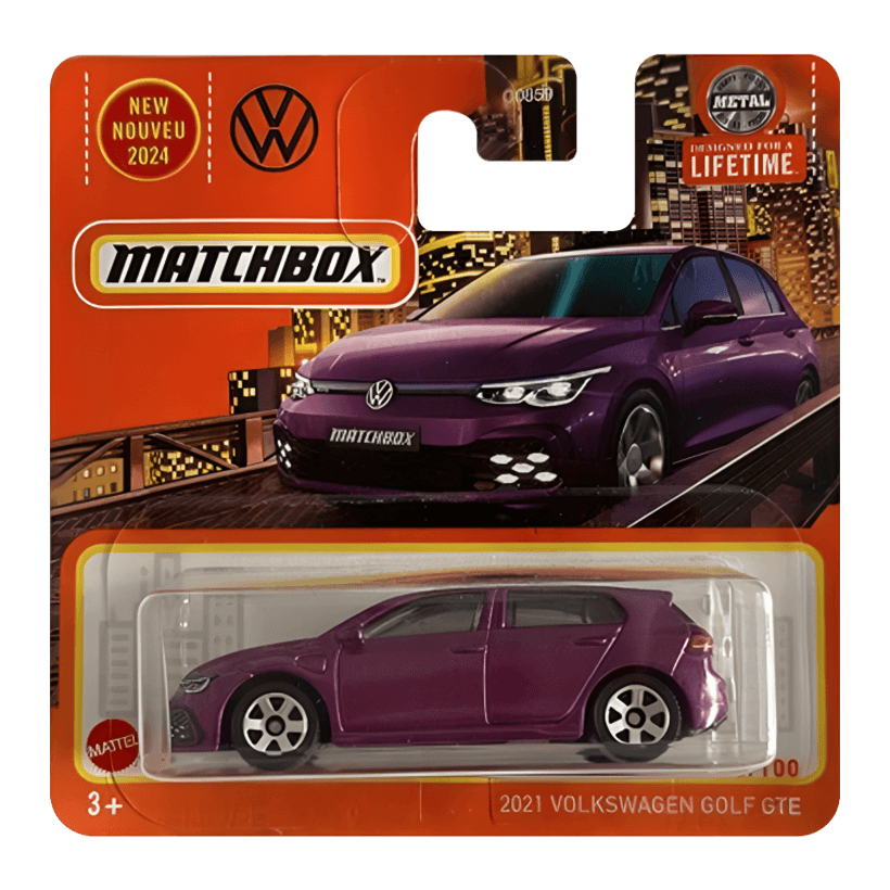 Машинка Большой Город Matchbox 2021 VW Golf GTE Metro 1:64 HVK97/HVN25 Purple - Retromagaz