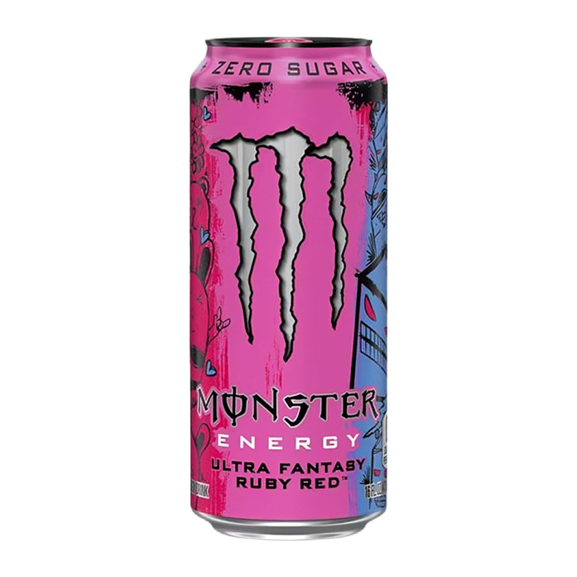 Напій Енергетичний Monster Energy Ultra Fantasy Ruby Red Zero Sugar 500ml - Retromagaz