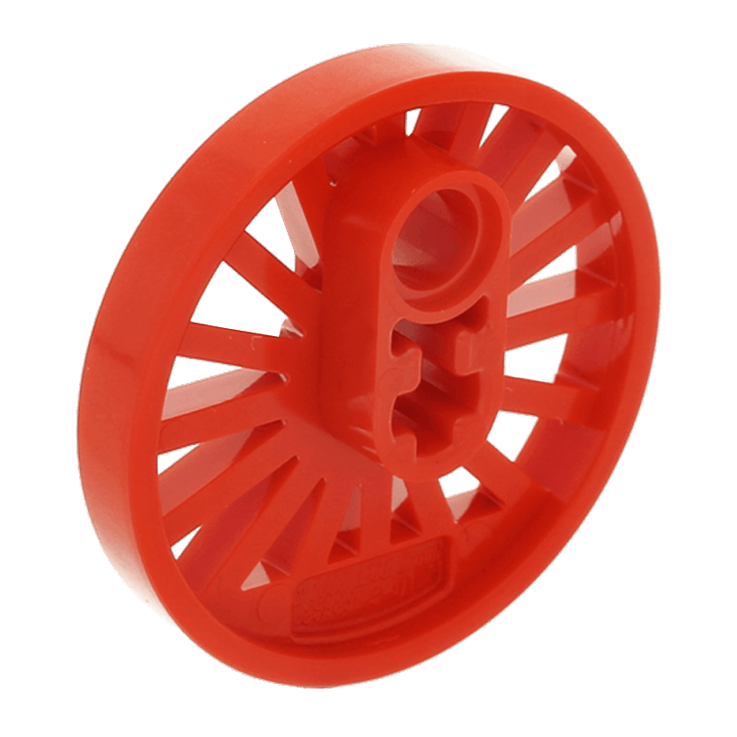 Для Поезда Lego RC Train Spoked Technic Axle Hole Counterweight 30 mm D. 85489a 4584104 6148307 Red Б/У - Retromagaz