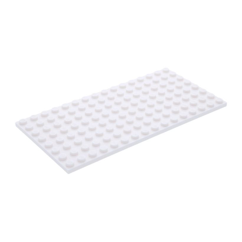 Пластина 2шт Lego Обычная 8 x 16 92438 4598523 White Б/У - Retromagaz