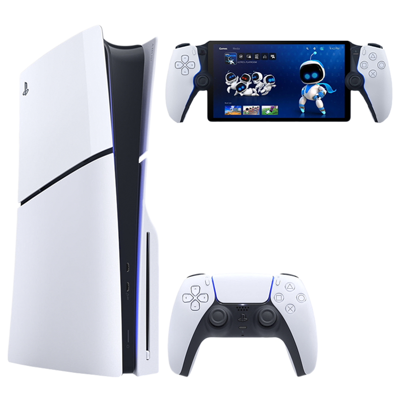Набор Консоль Sony PlayStation 5 Slim Blu-ray 1TB White Новый + PlayStation Portal - Retromagaz