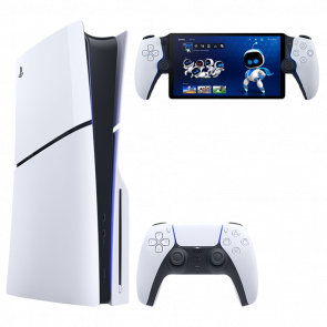 Набор Консоль Sony PlayStation 5 Slim Blu-ray 1TB White Новый  + PlayStation Portal - Retromagaz