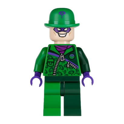 Фігурка Lego DC Riddler Green and Dark Green Zipper Outfit Super Heroes sh0088 Б/У - Retromagaz