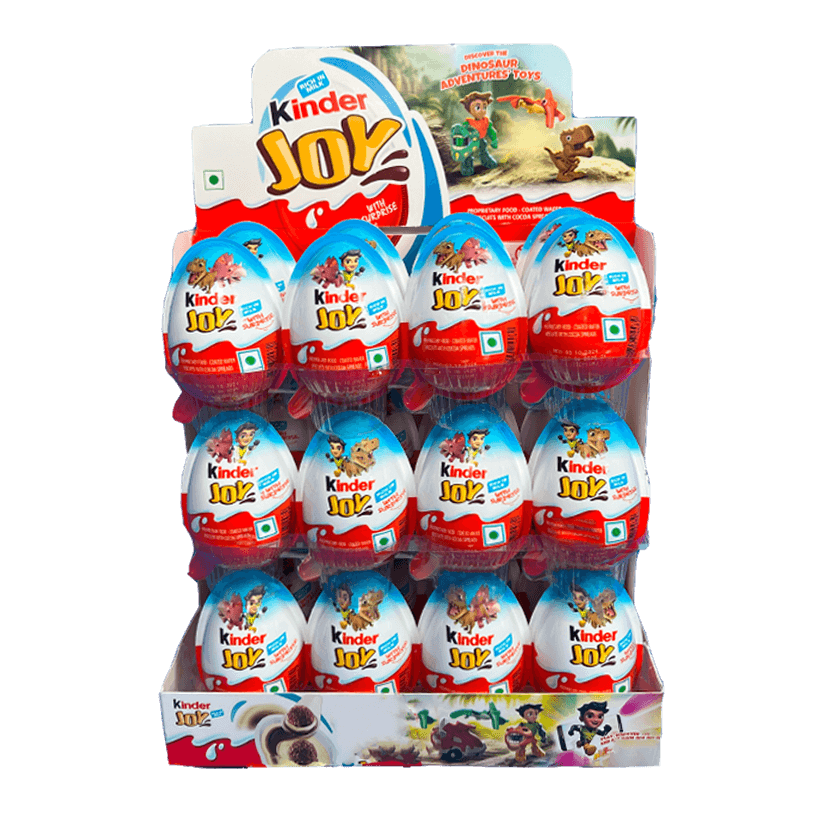 Набор Шоколадное Яйцо 24шт Kinder Joy For Boys 20g - Retromagaz