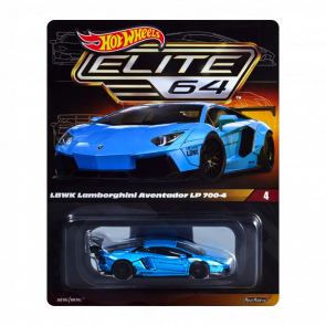 Машинка Premium Hot Wheels LBWK Lamborghini Aventador LP 700-4 Elite 64 1:64 HGW14 Blue - Retromagaz