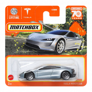 Машинка Велике Місто Matchbox Tesla Roadster Highway 1:64 HLD17 Silver - Retromagaz