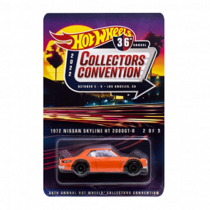 Машинка Premium Hot Wheels 1972 Skyline H/T 2000GT-R Collectors 1:64 HGK68 Orange - Retromagaz