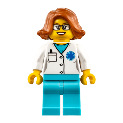 Фигурка Lego Doctor EMT Star of Life City Hospital cty0900 Б/У - Retromagaz