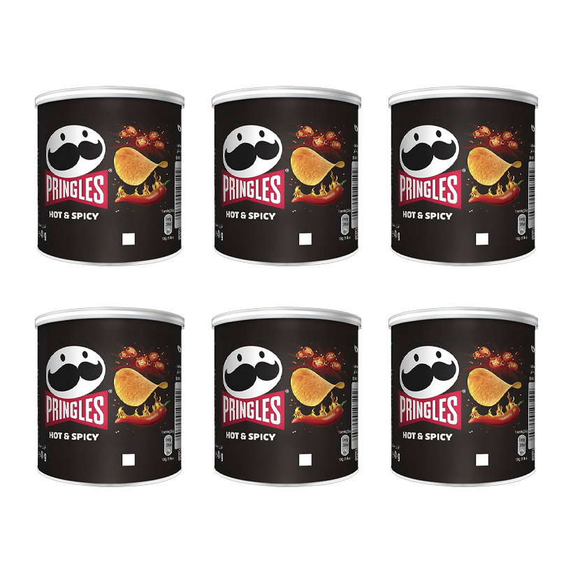 Набор Чипсы 6шт Pringles Mini Hot & Spicy 40g - Retromagaz