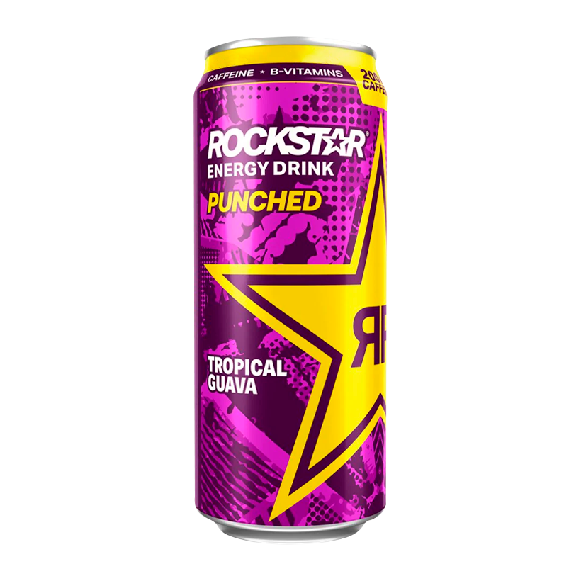 Напиток Энергетический Rockstar Punched Tropical Guava 500ml - Retromagaz