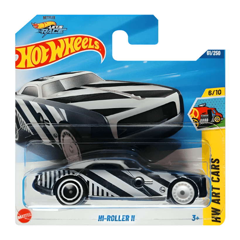 Машинка Базова Hot Wheels Hi-Roller II Super Treasure Hunt STH HW Art Cars 1:64 JBC37 Black - Retromagaz