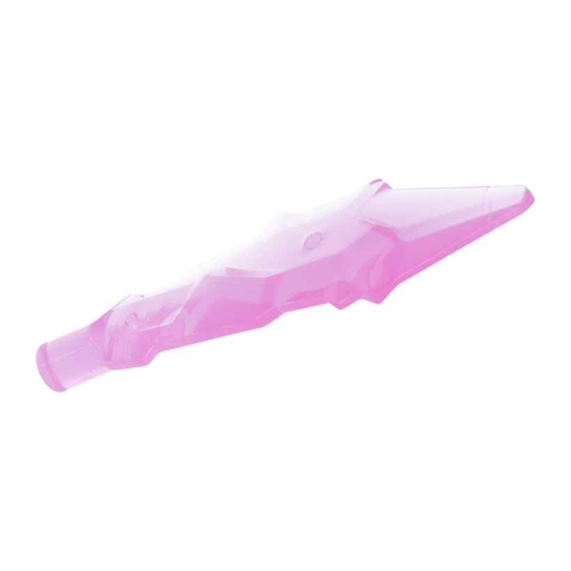 Зброя 4шт Lego Меч Blade with Bar Crystal Shard Ninjago 79985 6365680 Trans-Dark Pink Б/У - Retromagaz