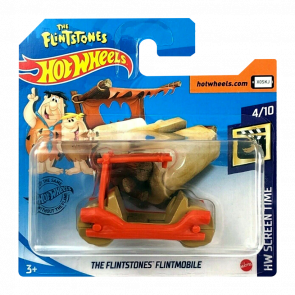 Машинка Базова Hot Wheels The Flintstones Flintmobile Screen Time 1:64 GHC76 Orange