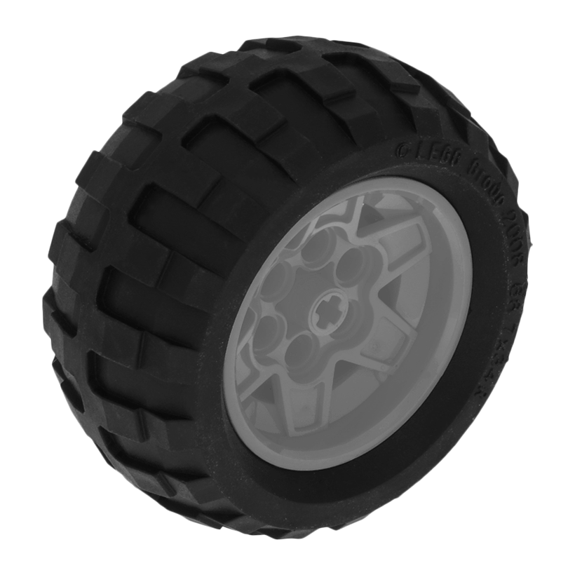 Колесо Lego R 68.7 x 34 R 56908c02 61480 6276854 4539110 6201365 Light Bluish Grey Б/У - Retromagaz