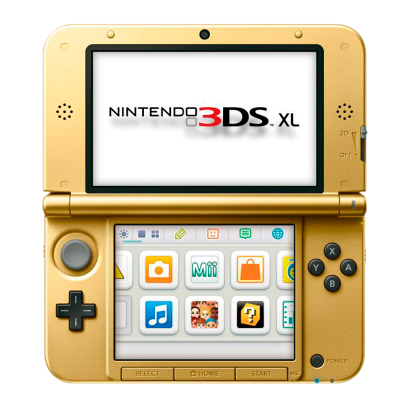 Консоль Nintendo 3DS XL The Legend of Zelda: A Link Between Worlds Limited Edition Модифицированная 32GB Gold Black + 10 Встроенных Игр Б/У - Retromagaz
