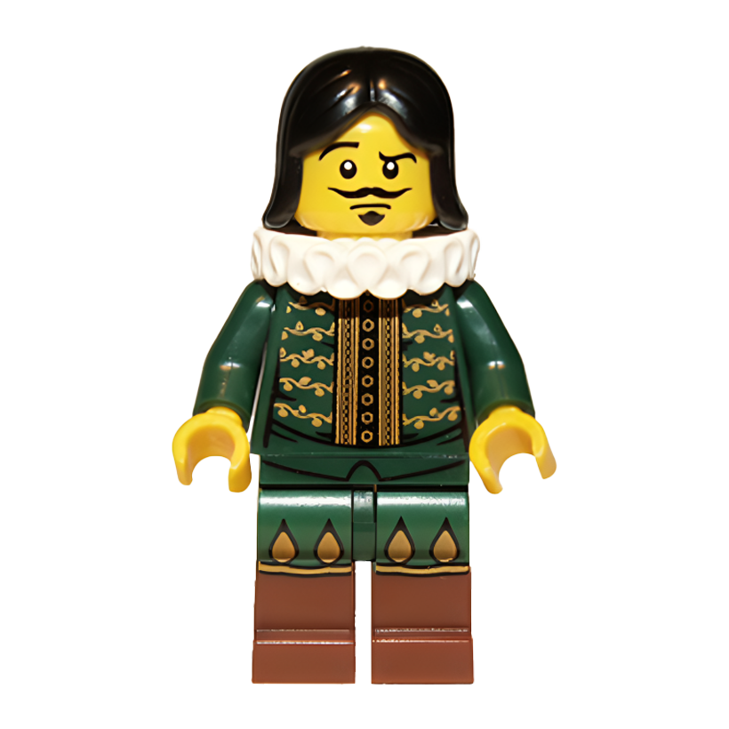 Фигурка Lego Series 8 Thespian Actor William Shakespeare Collectible Minifigures col08-14 col126 Б/У - Retromagaz