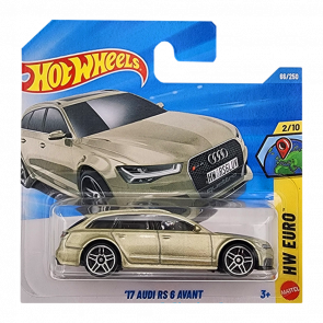 Машинка Базова Hot Wheels '17 Audi RS 6 Avant HW Euro 1:64 JJK90 Grey - Retromagaz
