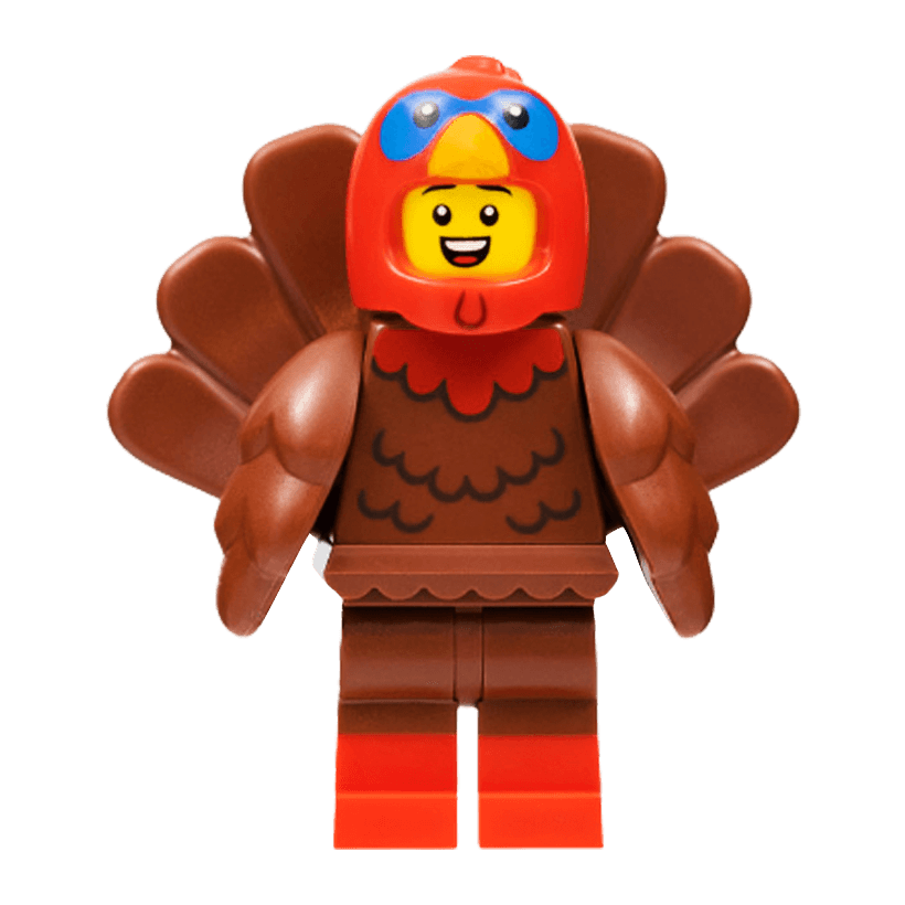 Фігурка Lego Series 23 Turkey Costume Collectible Minifigures col23-9 col406 Б/У - Retromagaz