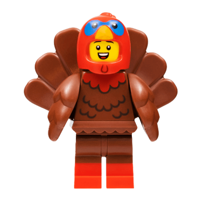 Фігурка Lego Turkey Costume Collectible Minifigures Series 23 col406 1 Б/У - Retromagaz