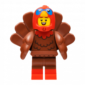 Фігурка Lego Turkey Costume Collectible Minifigures Series 23 col406 1 Б/У