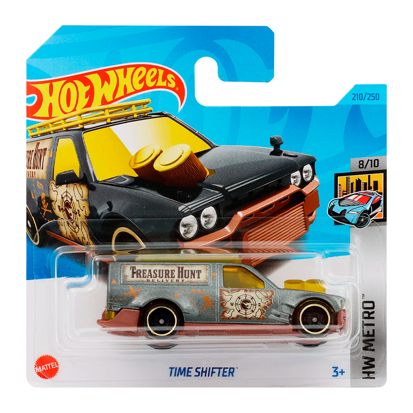 Машинка Базовая Hot Wheels Time Shifter Treasure Hunts Metro 1:64 HKK94 Grey - Retromagaz