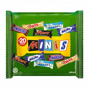 Ассорти Mars Mini Snickers Twix Bounty Milky Way 20 Батончиков 400g - Retromagaz