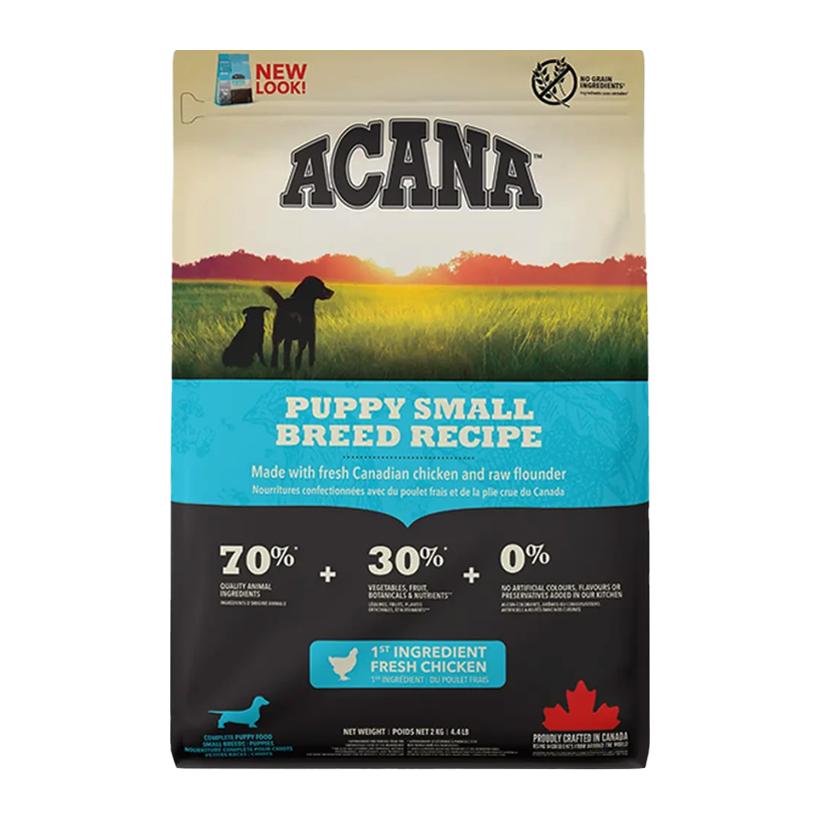 Сухой Корм для Собак Acana Puppy Small Breed Recipe 2kg - Retromagaz