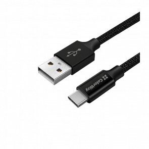 Кабель Colorway 2.4 А USB 2.0 - USB Type-C Black 2m - Retromagaz