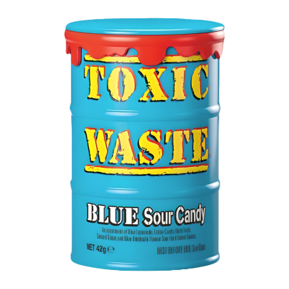 Цукерки Toxic Waste Blue Sour Candy 42g - Retromagaz