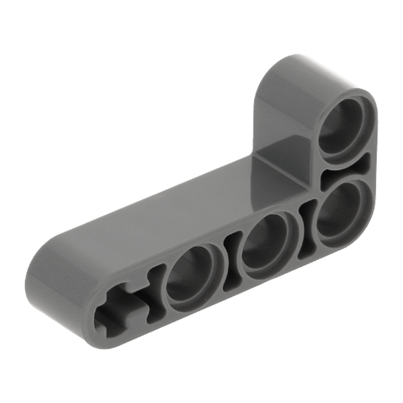 Technic 20шт Lego Балка Товста Кутова 90 2 x 4 32140 42137 4210667 6271830 Dark Bluish Grey Б/У - Retromagaz