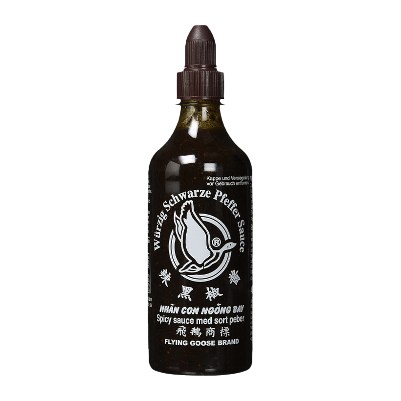 Соус Азійський Flying Goose з Чорного Перцю Гострий 455ml - Retromagaz