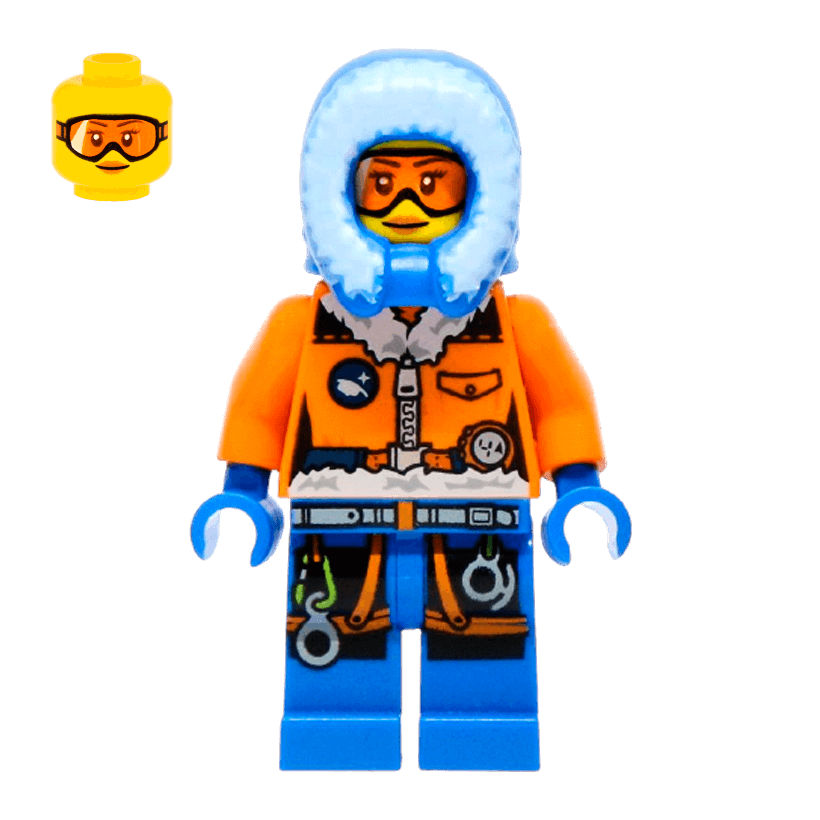 Фигурка Lego Arctic 973pb1703 Explorer Female City cty0491 Б/У - Retromagaz