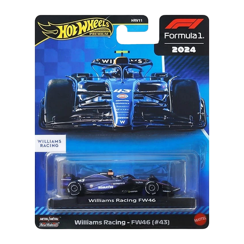 Машинка Premium Hot Wheels Williams Racing - FW46 (#43) 1:64 JBM20 Blue - Retromagaz