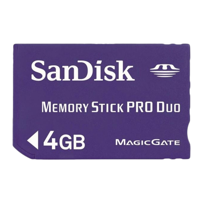 Карта Пам'яті SanDisk PlayStation Portable Memory Stick PRO Duo 4GB Black Б/У - Retromagaz