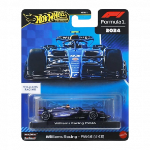 Машинка Premium Hot Wheels Williams Racing - FW46 (#43) Formula One 1:64 JBM20 Blue Машинка Premium Hot Wheels Williams Racing - FW46 (#43) Formula One 1:64 JBM20 Blue - Retromagaz