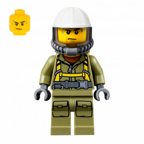 Фигурка Lego City Volcano Explorers Volcano Explorer - Male Worker cty0682 1 Б/У Отличное