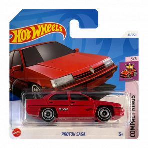 Машинка Базова Hot Wheels Proton Saga Compact Kings 1:64 HRY46 Red - Retromagaz