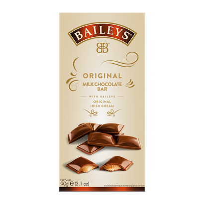 Шоколад Молочний Baileys Original Milk Chocolate Bar 90g - Retromagaz