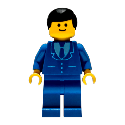 Фигурка Lego 973p18 Suit with 3 Buttons Blue City People trn027 Б/У - Retromagaz