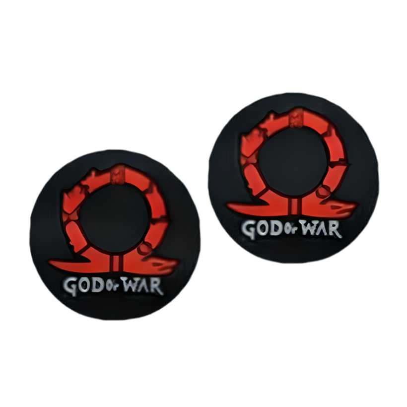 Накладки на Стіки 2шт RMC God War PlayStation 5 4 3 2 1 Xbox Series One 360 Switch 2 Black - Retromagaz