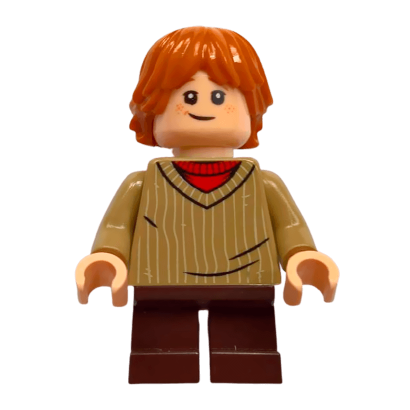 Фігурка Lego Movies, TV Series, Music Harry Potter Ron Weasley, Dark Tan Sweater hp142 1 Б/У Відмінний - Retromagaz