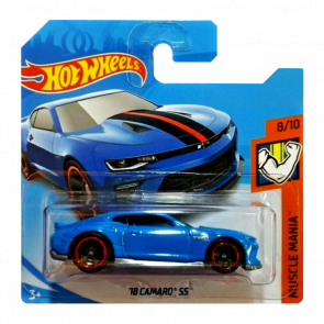 Машинка Базовая Hot Wheels '18 Camaro SS Muscle Mania 1:64 FKB10 Blue