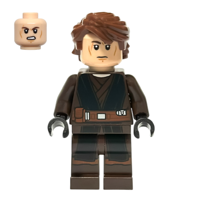 Фігурка Lego Джедай Anakin Skywalker Dark Brown and Black Robe Star Wars sw1398 75401 Новий - Retromagaz