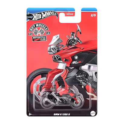 Тематическая Машинка Hot Wheels BMW K 1300 R Motorcycle Club 1:64 HRR91 Red - Retromagaz